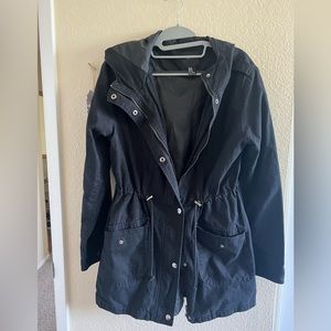 Forever 21, black parka